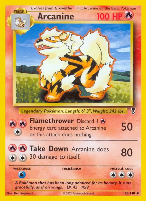Arcanine – Legendary Collection 36