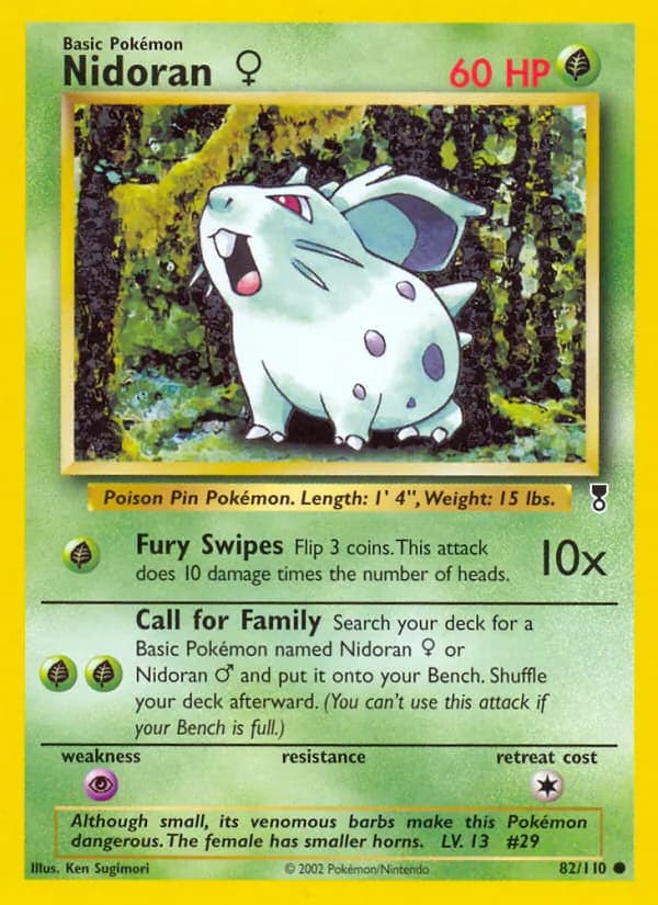 Nidoran ♀ – Legendary Collection 82