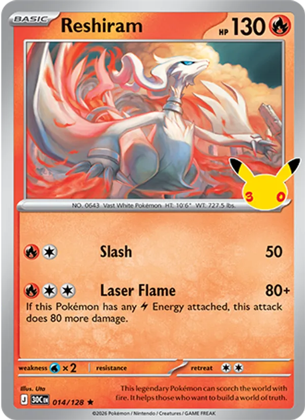 Reshiram – 30th Celebration 014