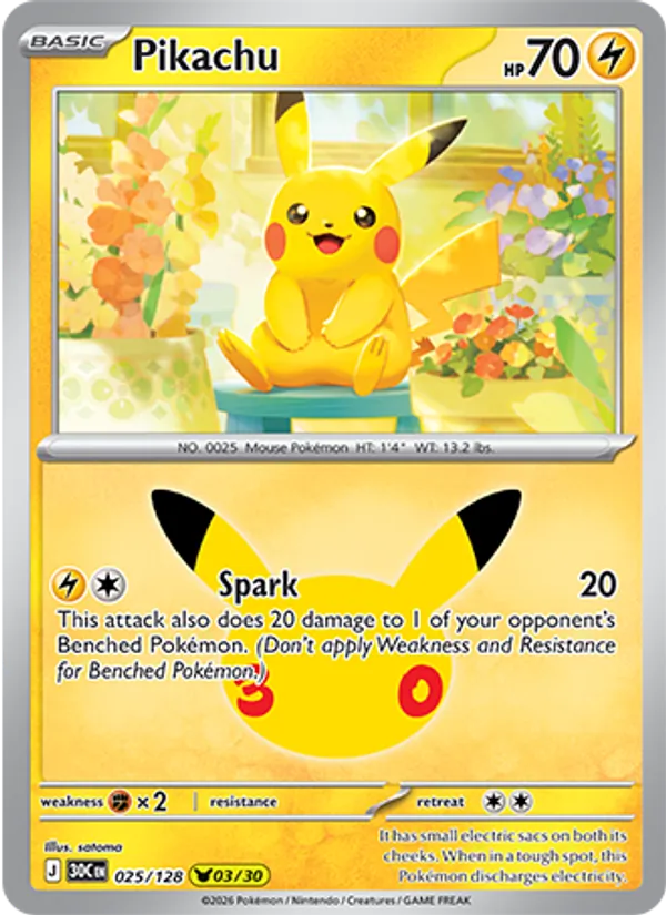Pikachu – 30th Celebration 025