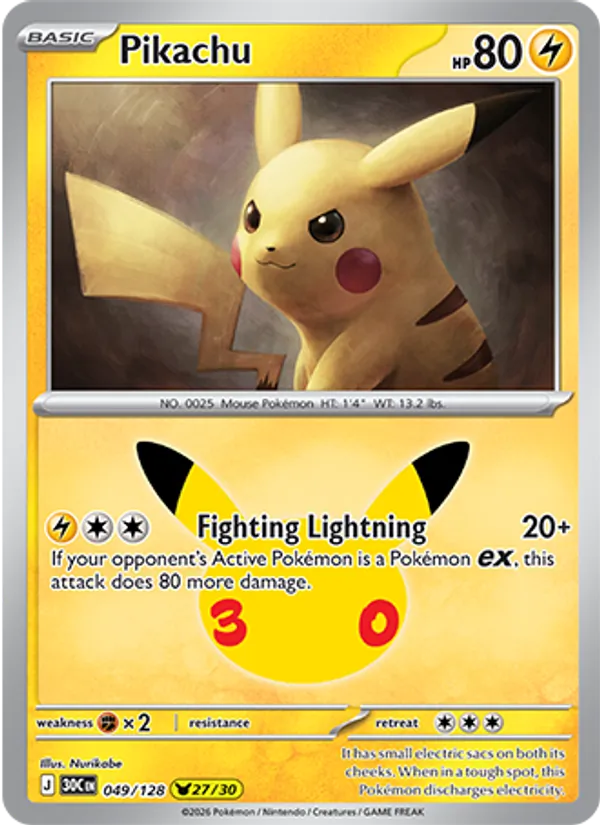 Pikachu – 30th Celebration 049