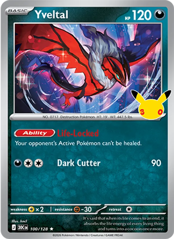 Yveltal – 30th Celebration 100