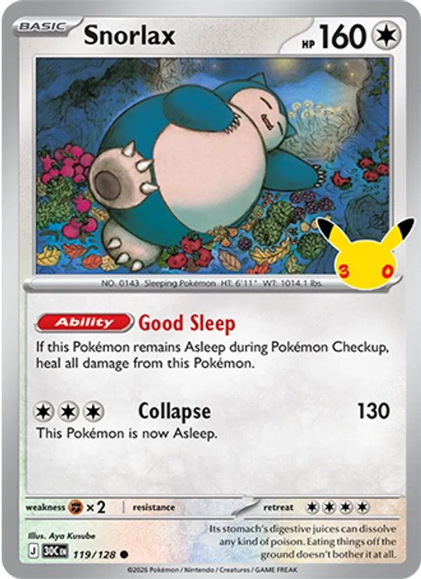 Snorlax – 30th Celebration 119