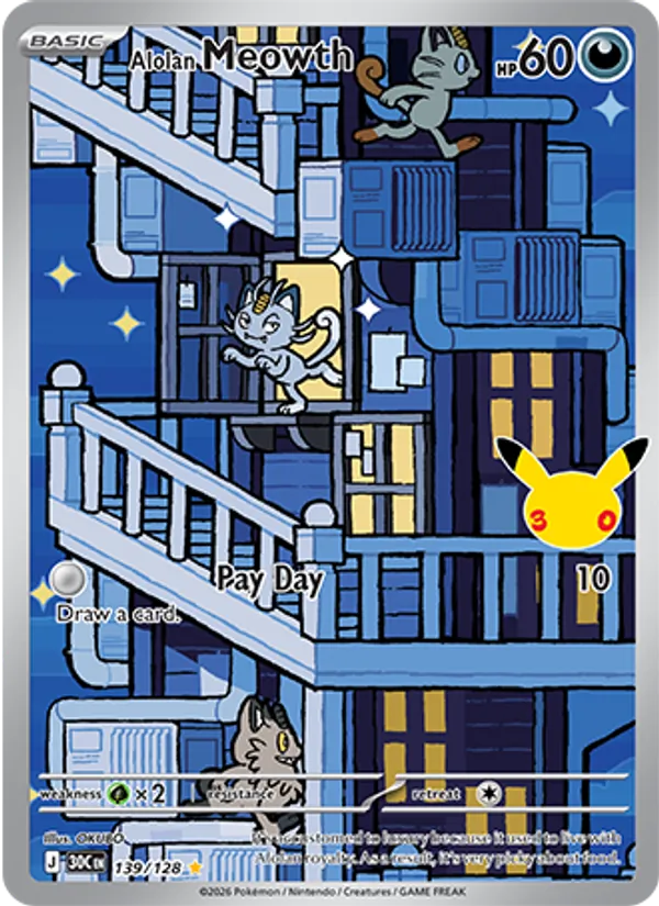 Alolan Meowth – 30th Celebration 139