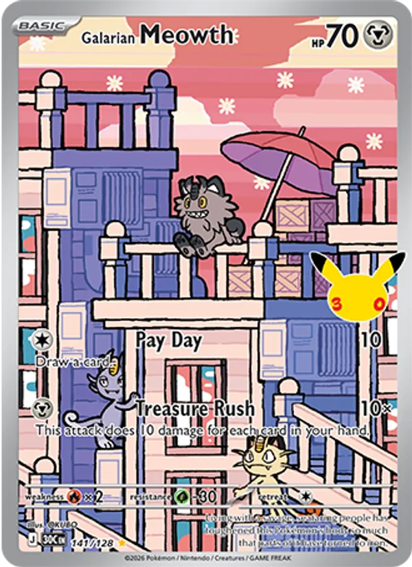 Galarian Meowth – 30th Celebration 141