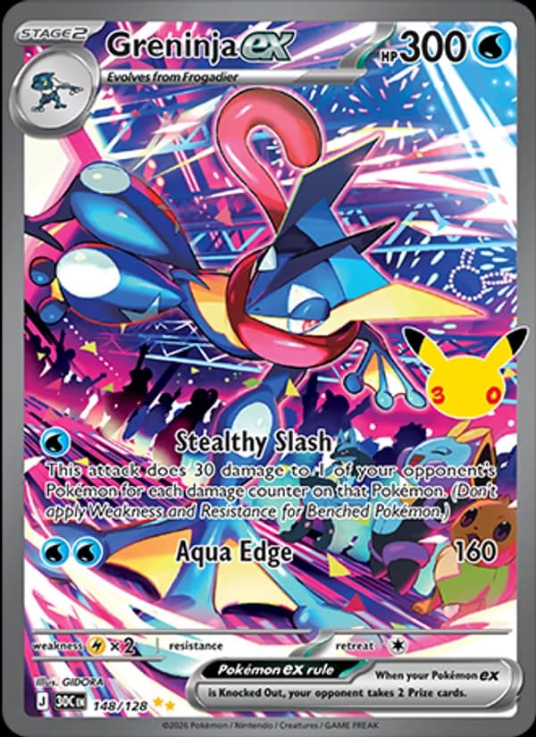 Greninja ex – 30th Celebration 148