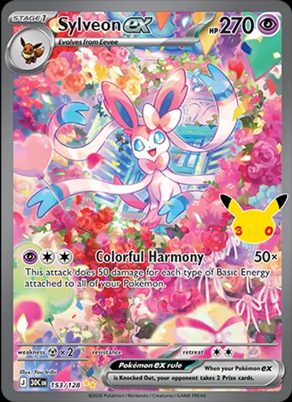 Sylveon ex – 30th Celebration 153
