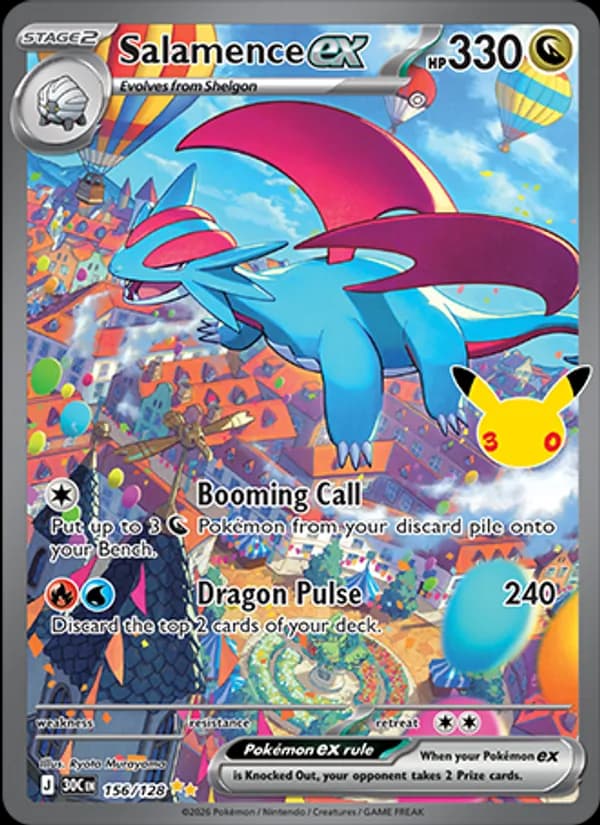 Salamence ex – 30th Celebration 156