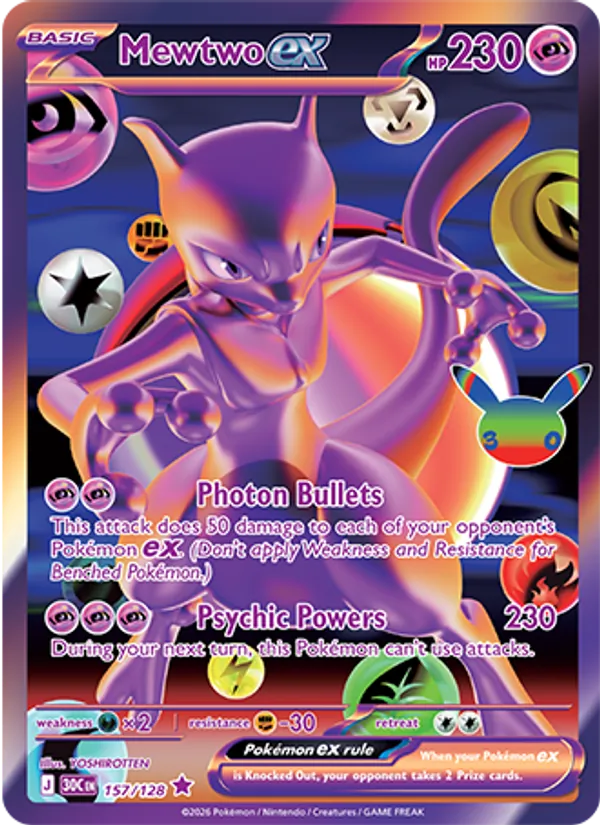 Mewtwo ex – 30th Celebration 157
