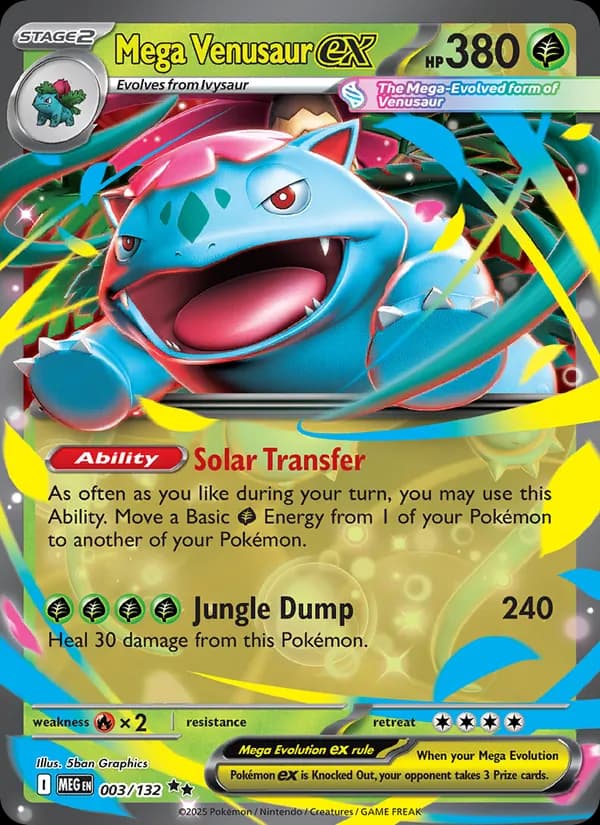 Mega Venusaur ex – Mega Evolution 003