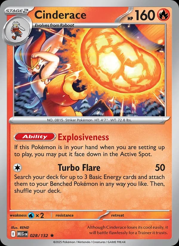 Cinderace – Mega Evolution 028