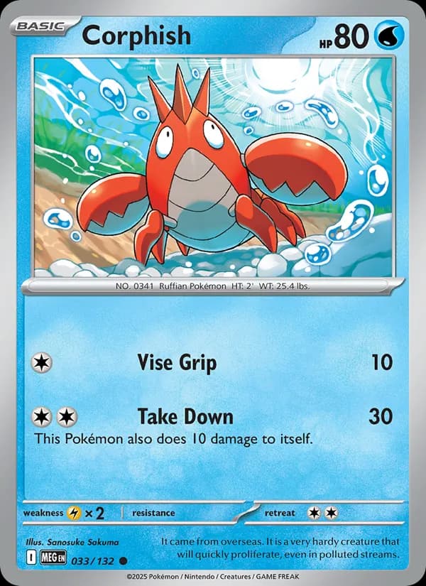 Corphish – Mega Evolution 033