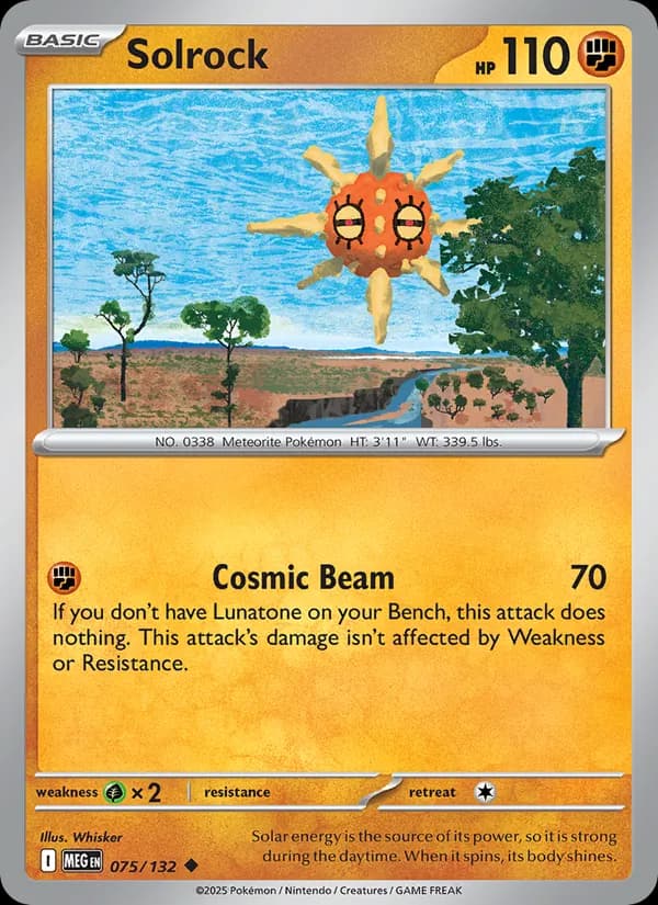 Solrock – Mega Evolution 075