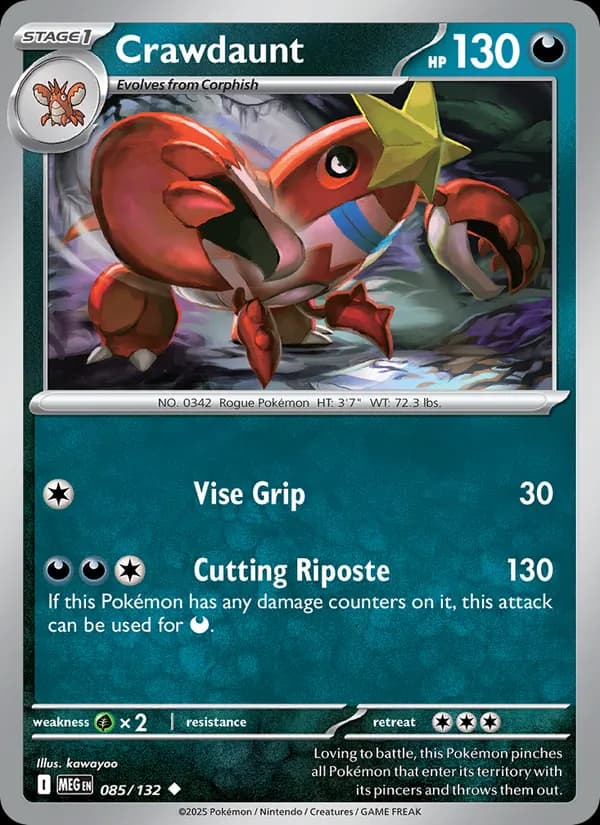 Crawdaunt – Mega Evolution 085