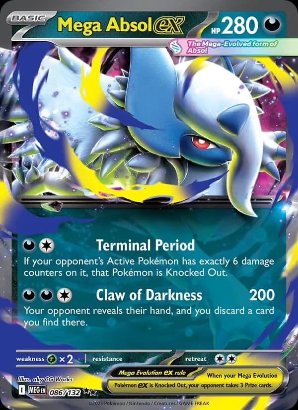 Mega Absol ex – Mega Evolution 086