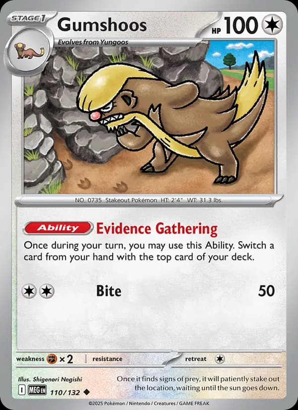Gumshoos – Mega Evolution 110