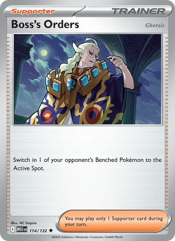 Boss's Orders – Mega Evolution 114