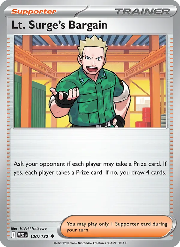 Lt. Surge's Bargain – Mega Evolution 120