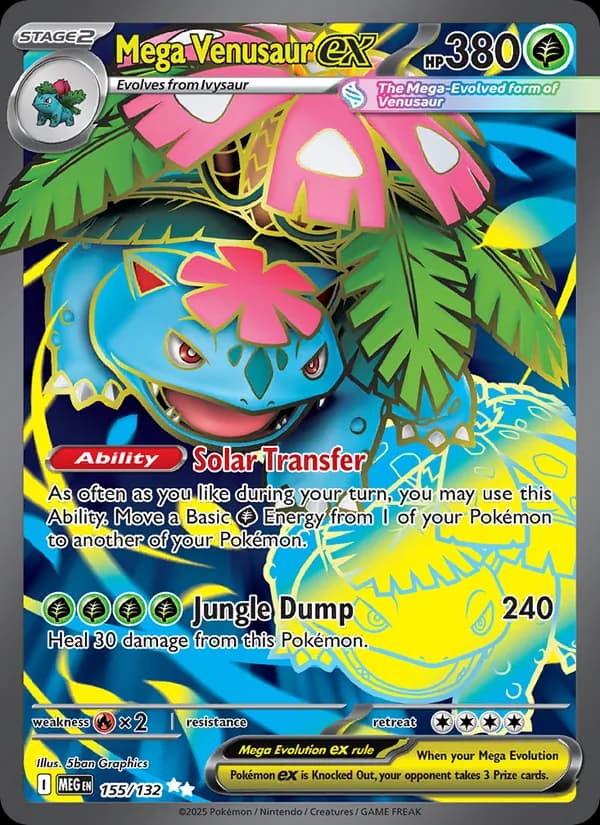 Mega Venusaur ex – Mega Evolution 155