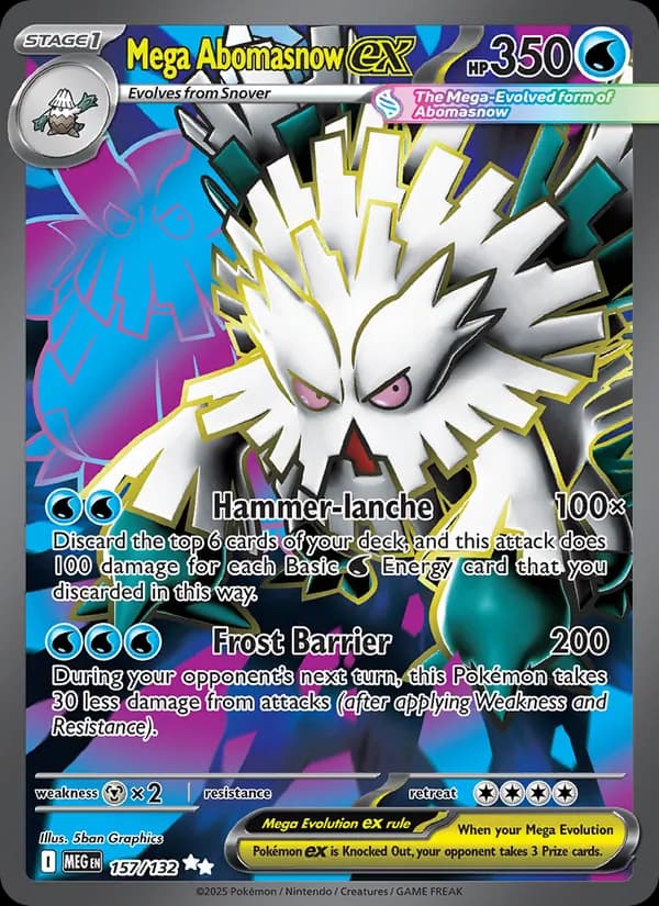 Mega Abomasnow ex – Mega Evolution 157