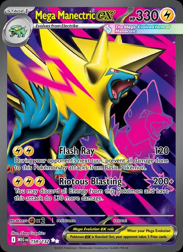 Mega Manectric ex – Mega Evolution 158