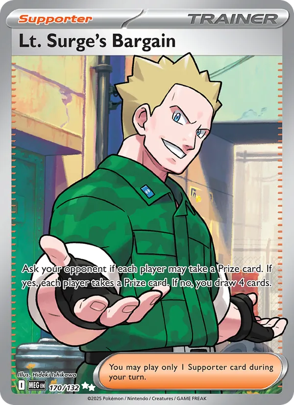 Lt. Surge's Bargain – Mega Evolution 170
