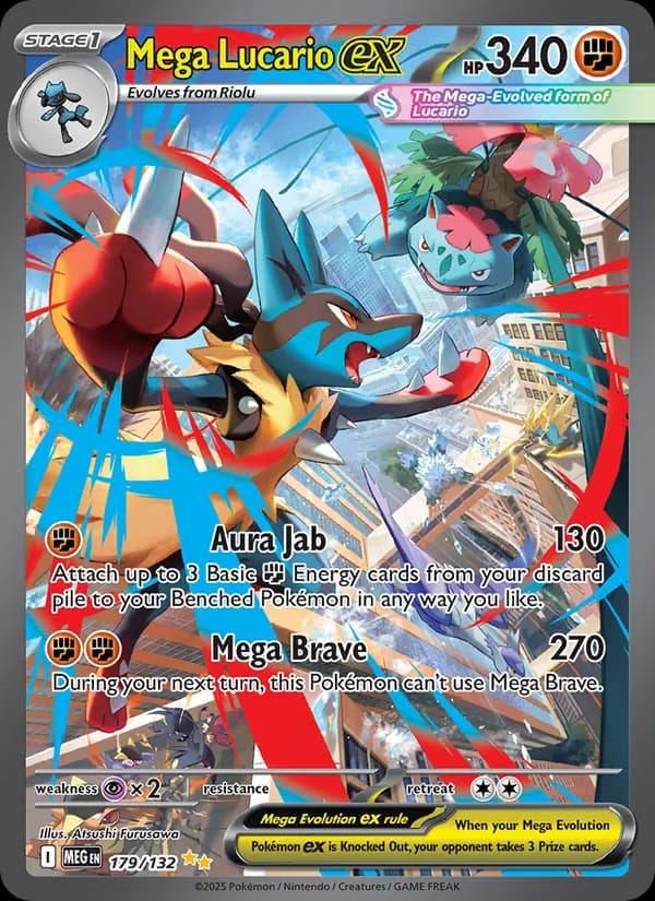 Mega Lucario ex – Mega Evolution 179