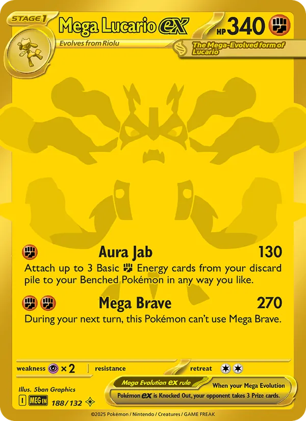 Mega Lucario ex – Mega Evolution 188