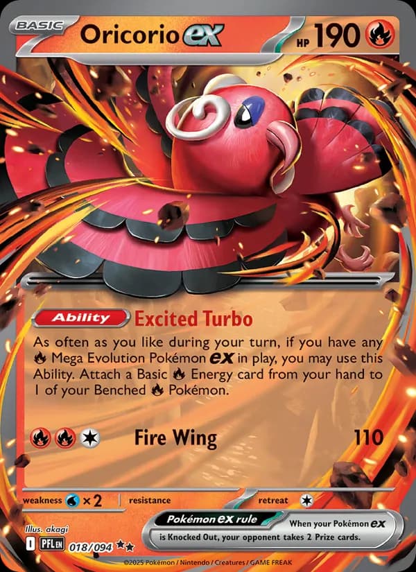 Oricorio ex – Phantasmal Flames 018
