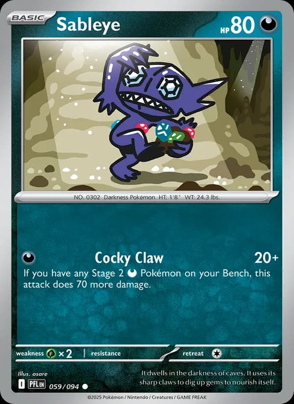 Sableye – Phantasmal Flames 059