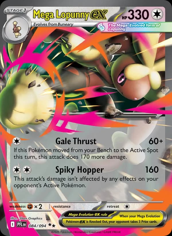 Mega Lopunny ex – Phantasmal Flames 084