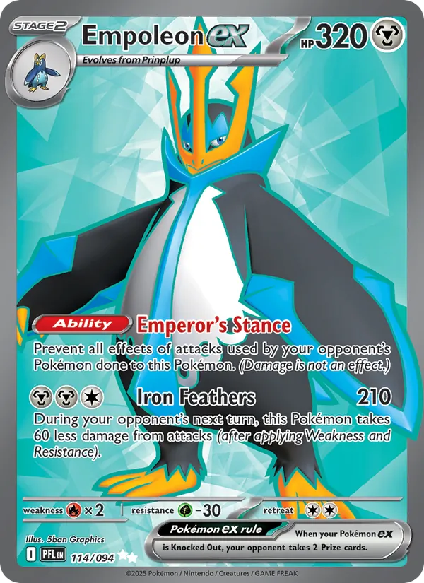 Empoleon ex – Phantasmal Flames 114