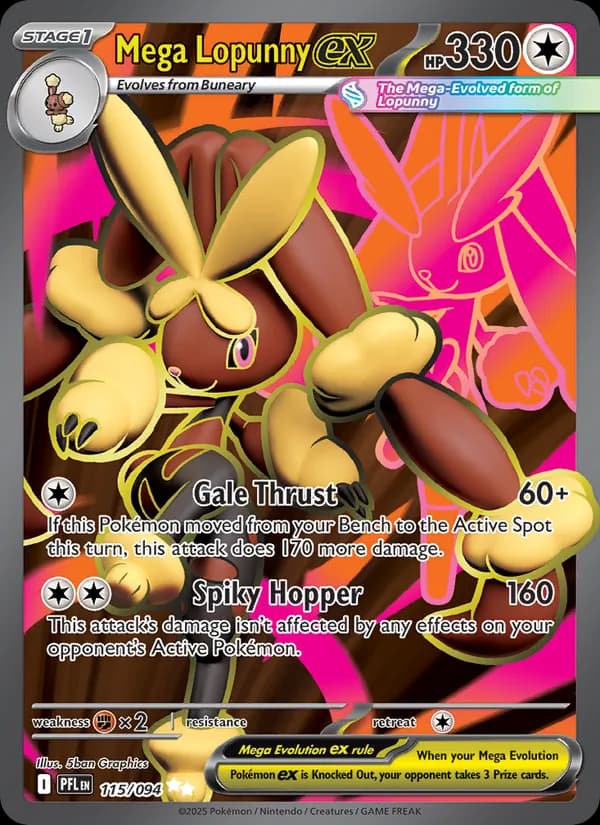 Mega Lopunny ex – Phantasmal Flames 115