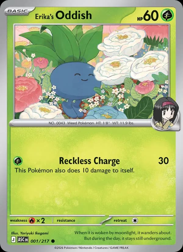 Erika's Oddish – Ascended Heroes 001