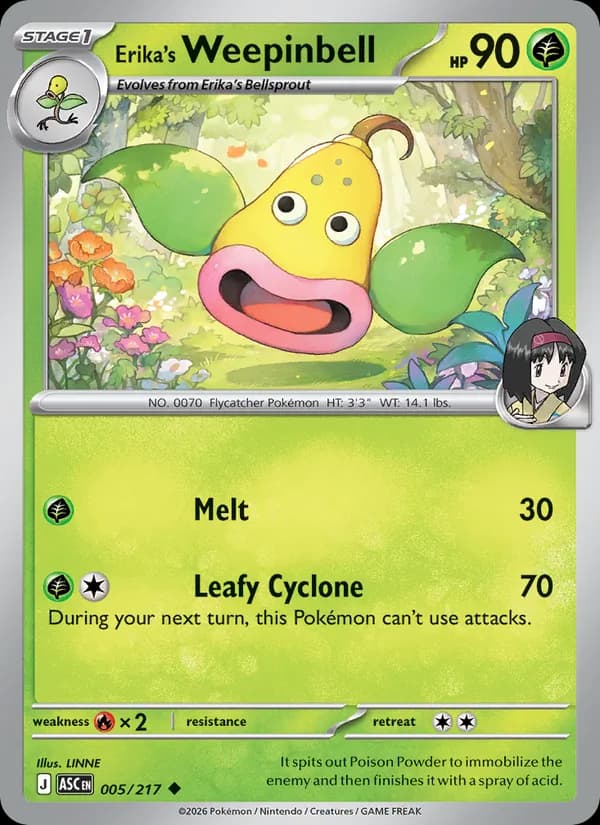 Erika's Weepinbell – Ascended Heroes 005
