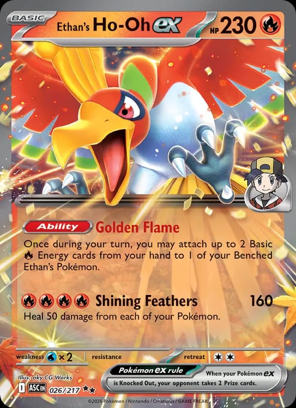 Ethan's Ho-Oh ex – Ascended Heroes 026
