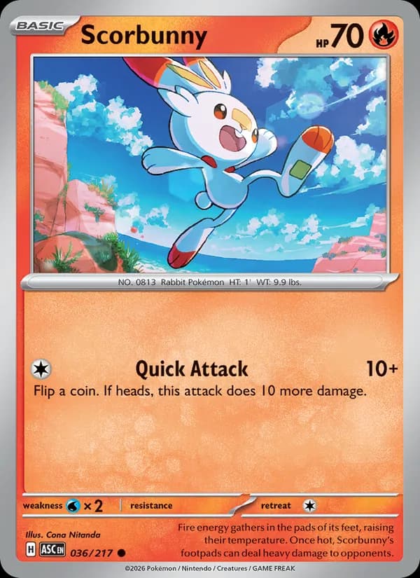 Scorbunny – Ascended Heroes 036
