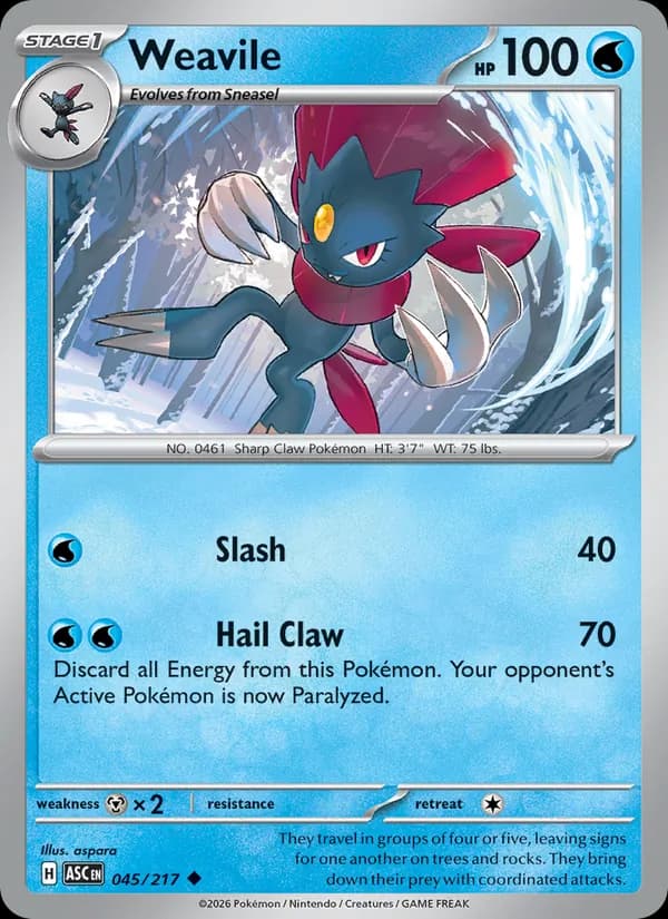 Weavile – Ascended Heroes 045