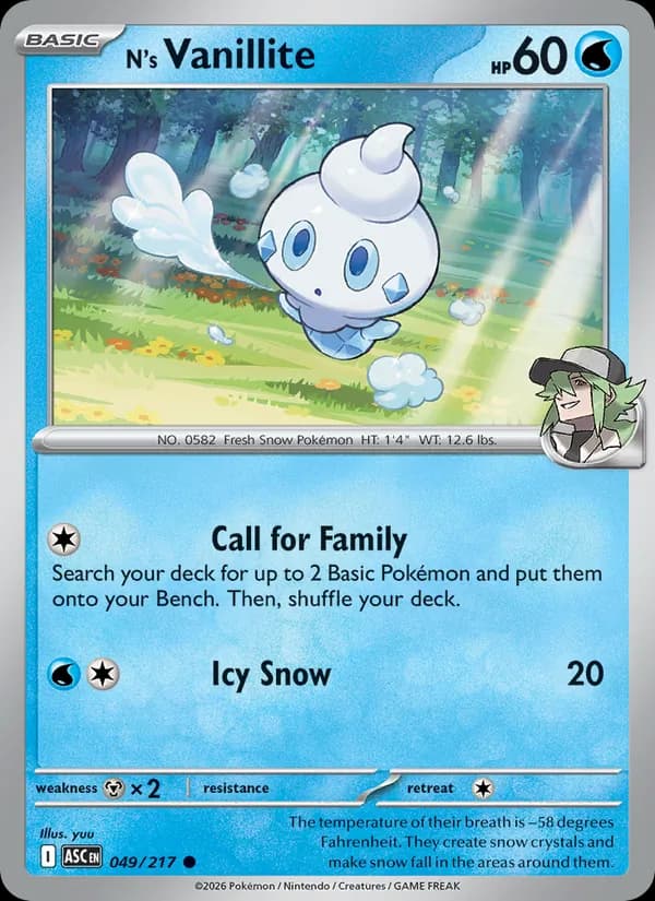 N's Vanillite – Ascended Heroes 049