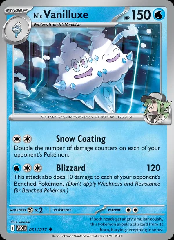 N's Vanilluxe – Ascended Heroes 051