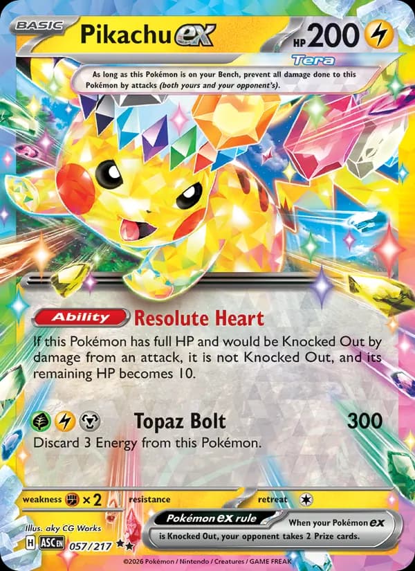 Pikachu ex – Ascended Heroes 057