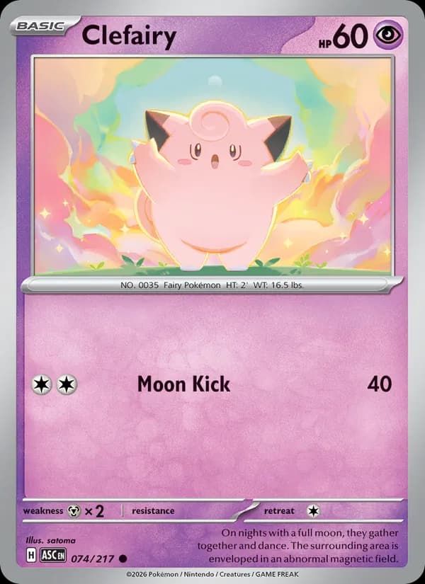 Clefairy – Ascended Heroes 074