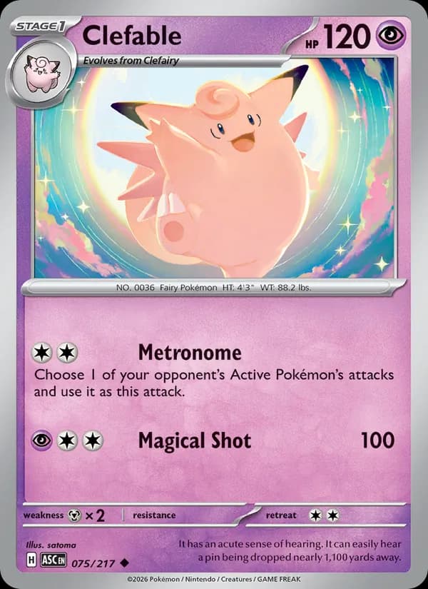 Clefable – Ascended Heroes 075