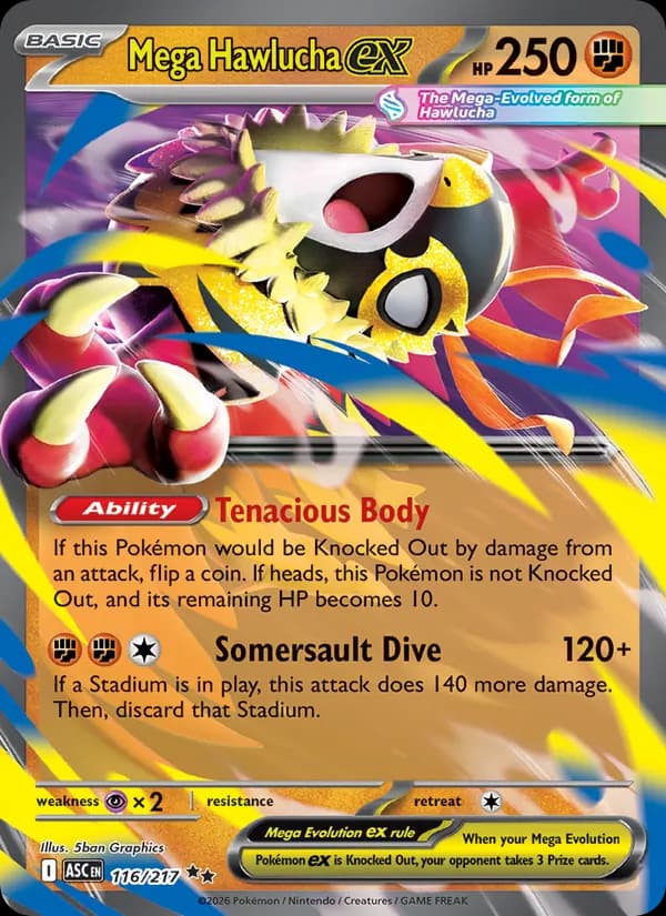 Mega Hawlucha ex – Ascended Heroes 116