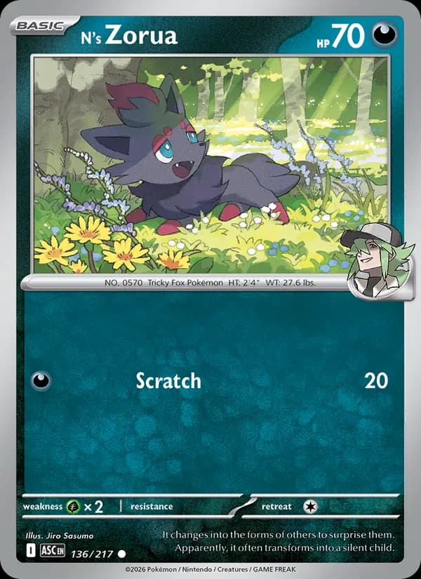 N's Zorua – Ascended Heroes 136