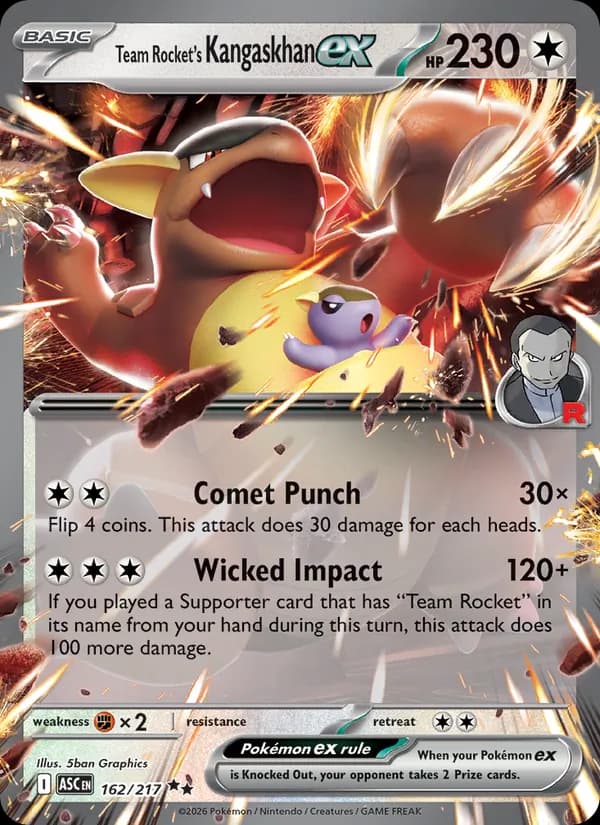 Team Rocket's Kangaskhan ex – Ascended Heroes 162