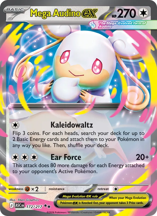 Mega Audino ex – Ascended Heroes 172