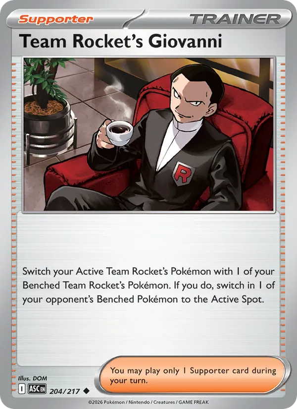 Team Rocket's Giovanni – Ascended Heroes 204