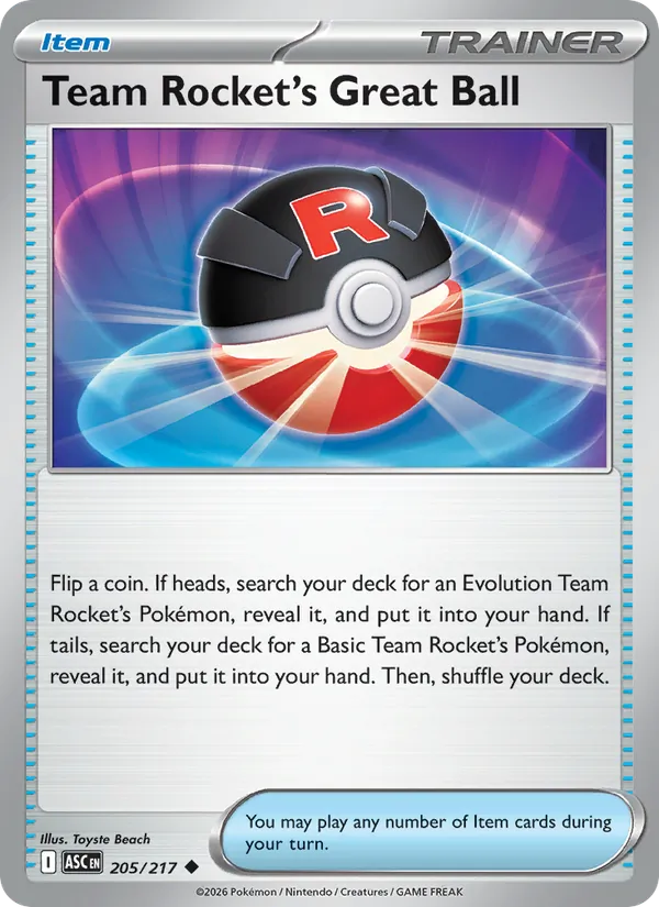 Team Rocket's Great Ball – Ascended Heroes 205