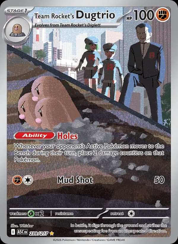 Team Rocket's Dugtrio – Ascended Heroes 239